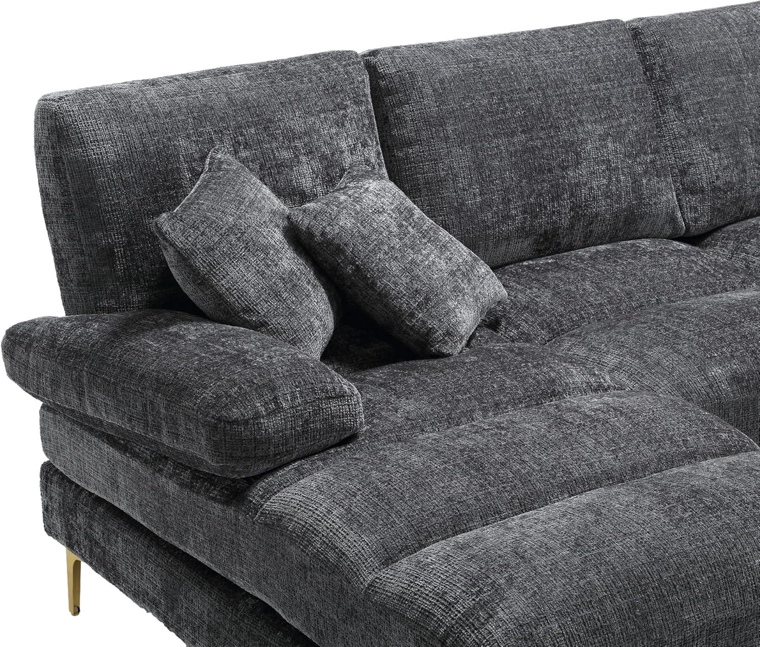 canapé d'angle canapé élégant en forme de u avec siège confortable, tissu chenille de haute qualité et détails élégants canapé d'angle canapé élégant en forme de u avec siège confortable, tissu chenille de haute qualité et détails élégants