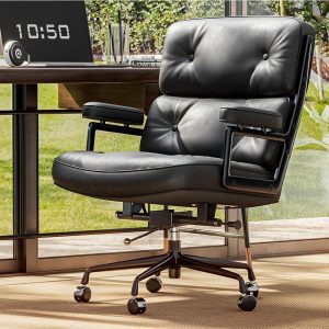black genuine leather office chair gaming chair computer swivel gamer live ergonomic chair home bedroom sofa armchairs