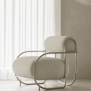 nordic bauhaus single living room chair french corduroy fabric retro leisure chair living room furniture classic design muebles