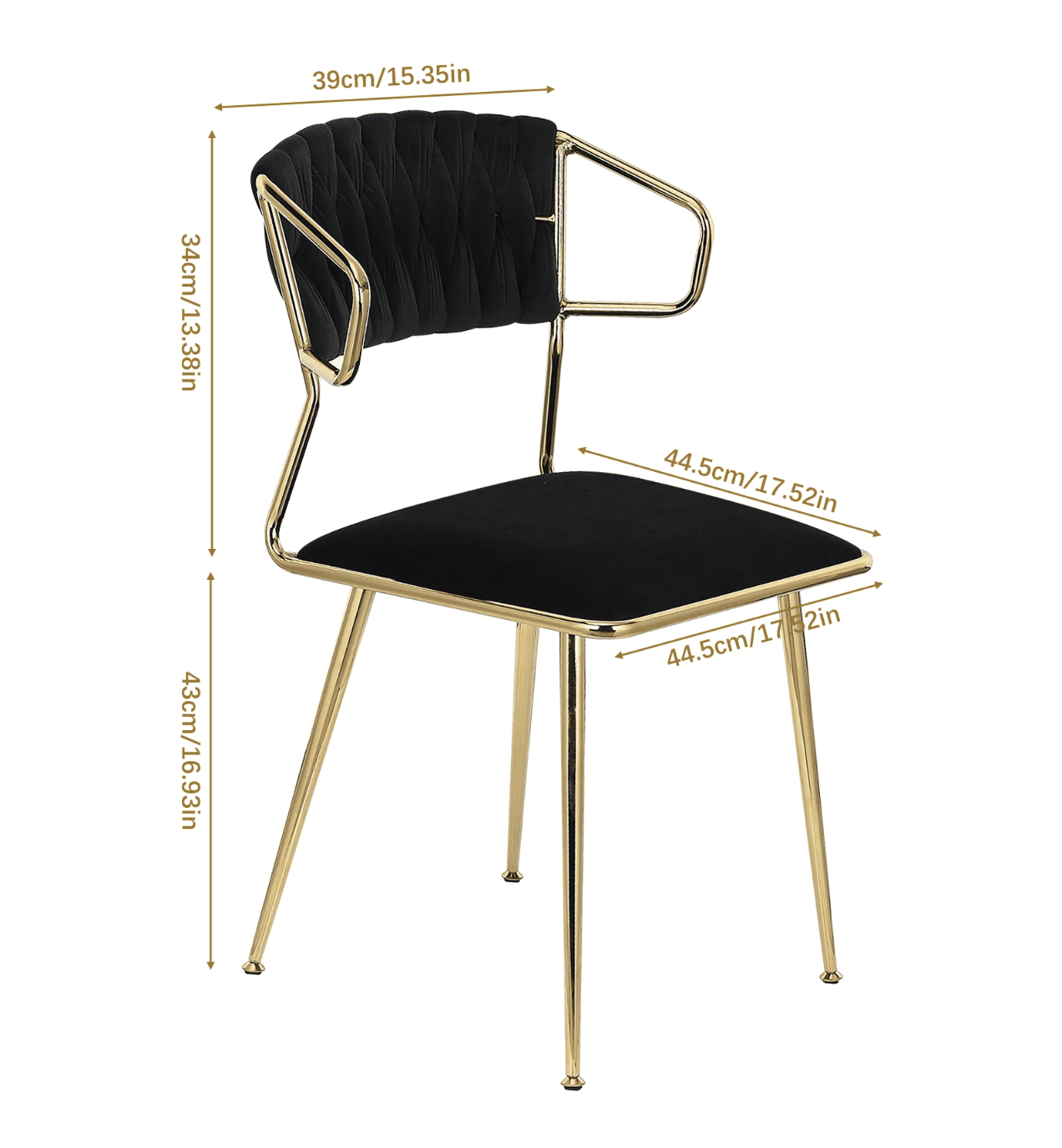 lot de 2 chaises jost en velour lot de 2 chaises jost en velour