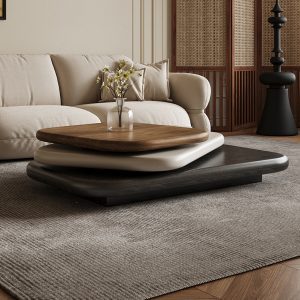 rotating coffee table, villa italian minimalist italian designer creative floating tea table for large apartments, high quality