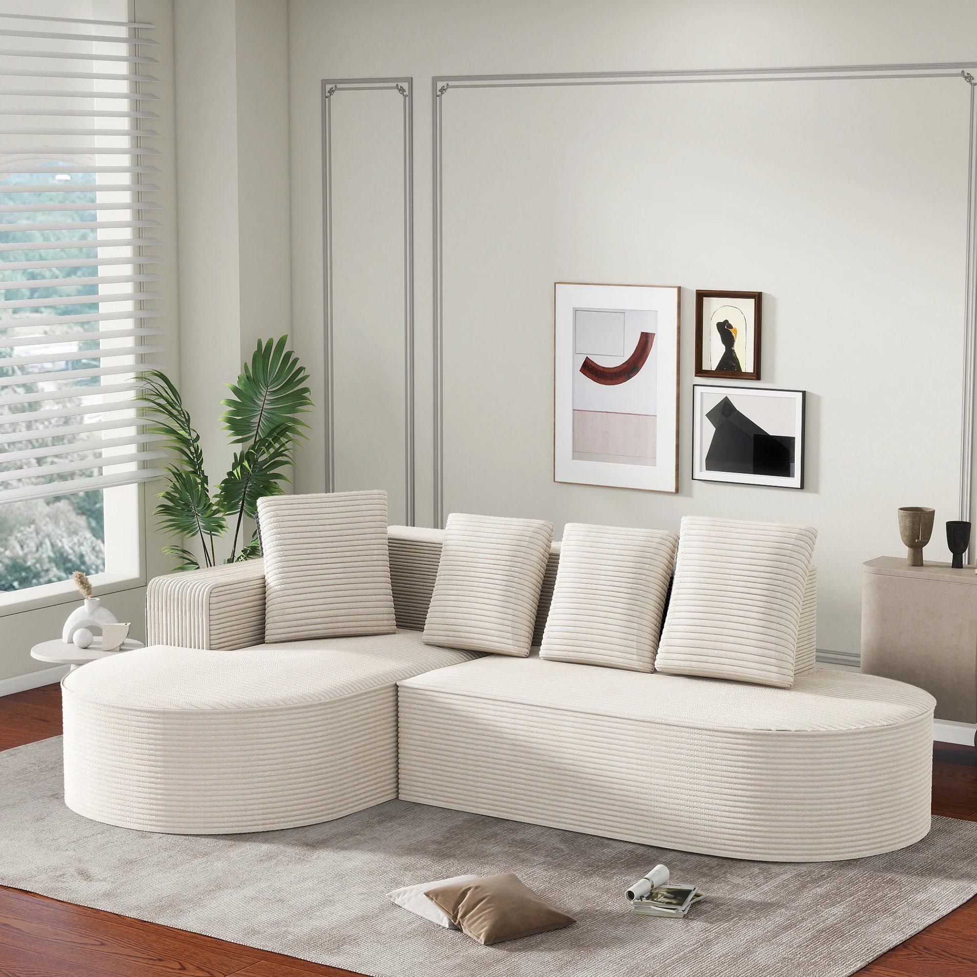 l shaped modular sofa,sofa, compression sofa without assembly, modern cloud corner sofas seating group 2