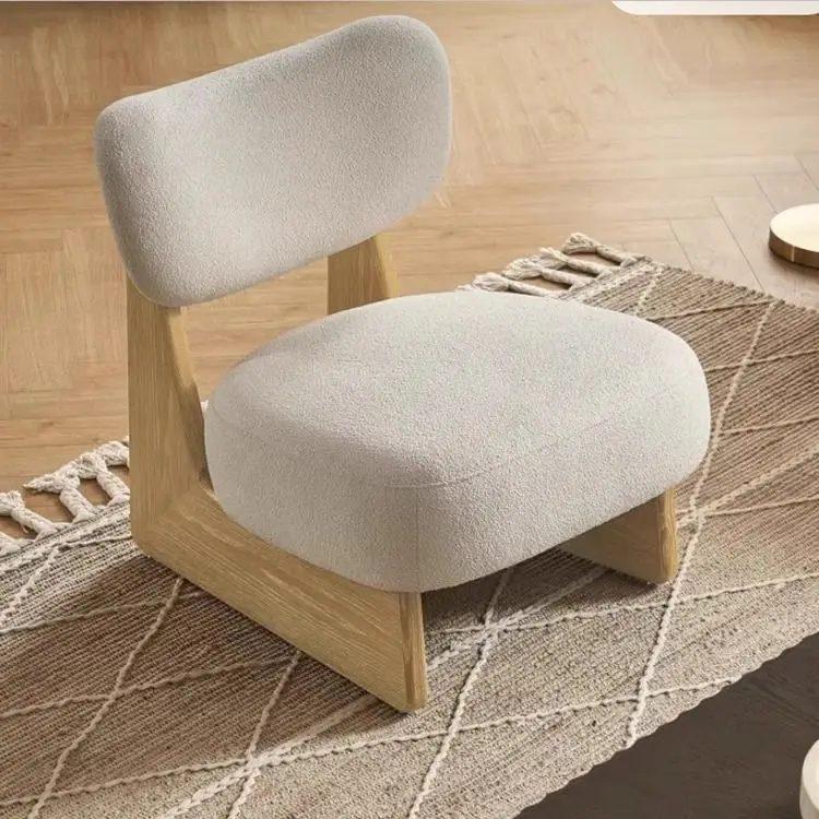 italian style velvet single sofa living room solid wood chair leisure living room chairs balcony study room leisure chairs 1