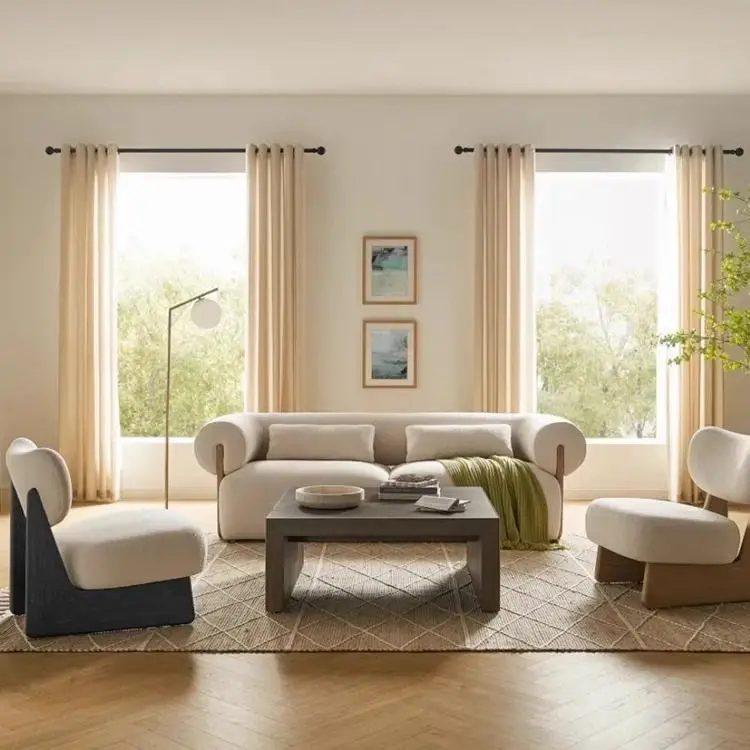 italian style velvet single sofa living room solid wood chair leisure living room chairs balcony study room leisure chairs 4