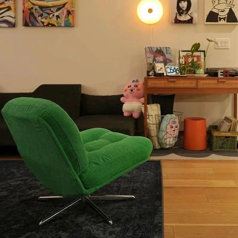 living room sofa chair rotatable single chair design, stylish balcony unit, leisure couch furniture seat and puffs sofa couch 4