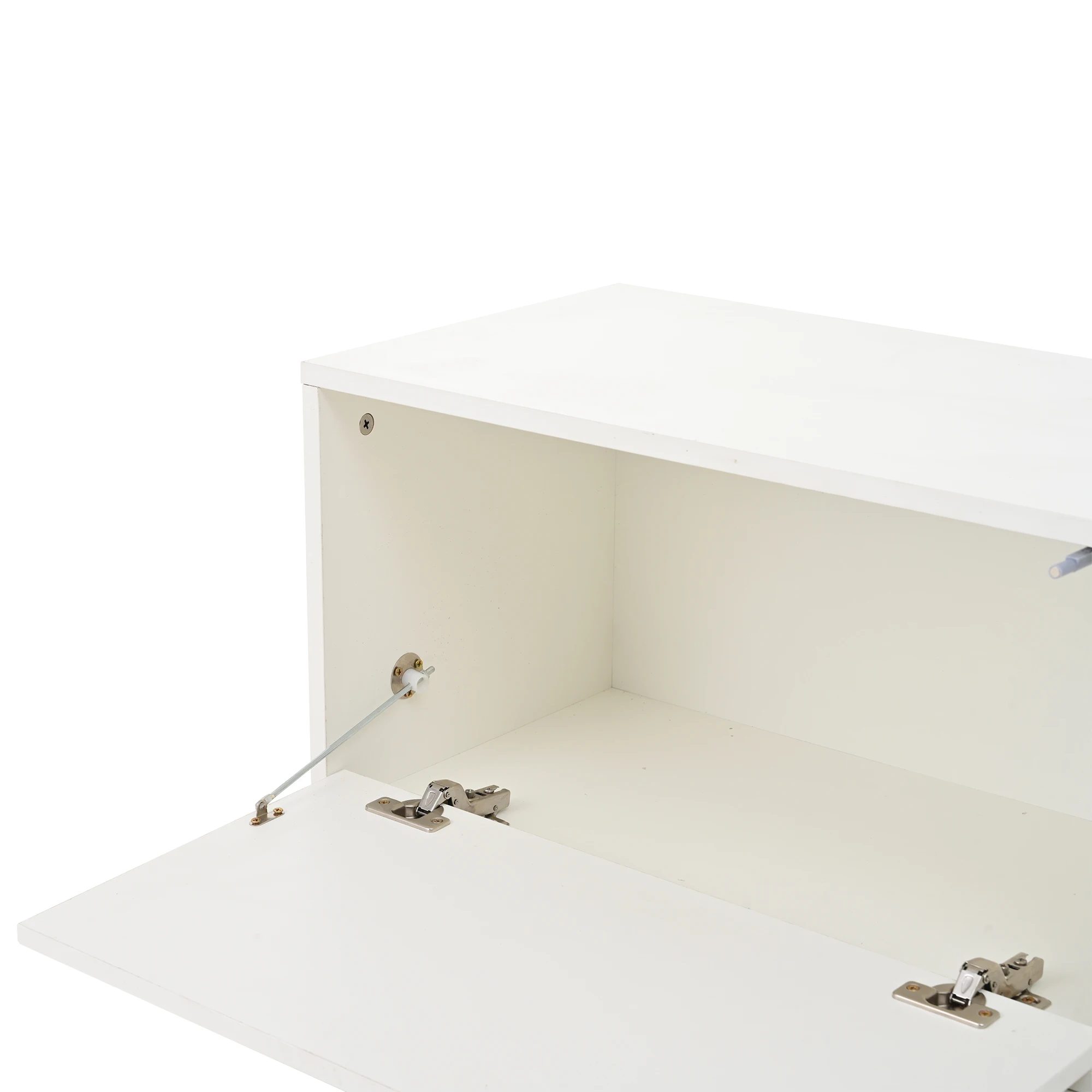 180*35*33.5cm tv wall unit set with display cabinets complete set, 4 pieces, media wall including tv board, standing shelf 32