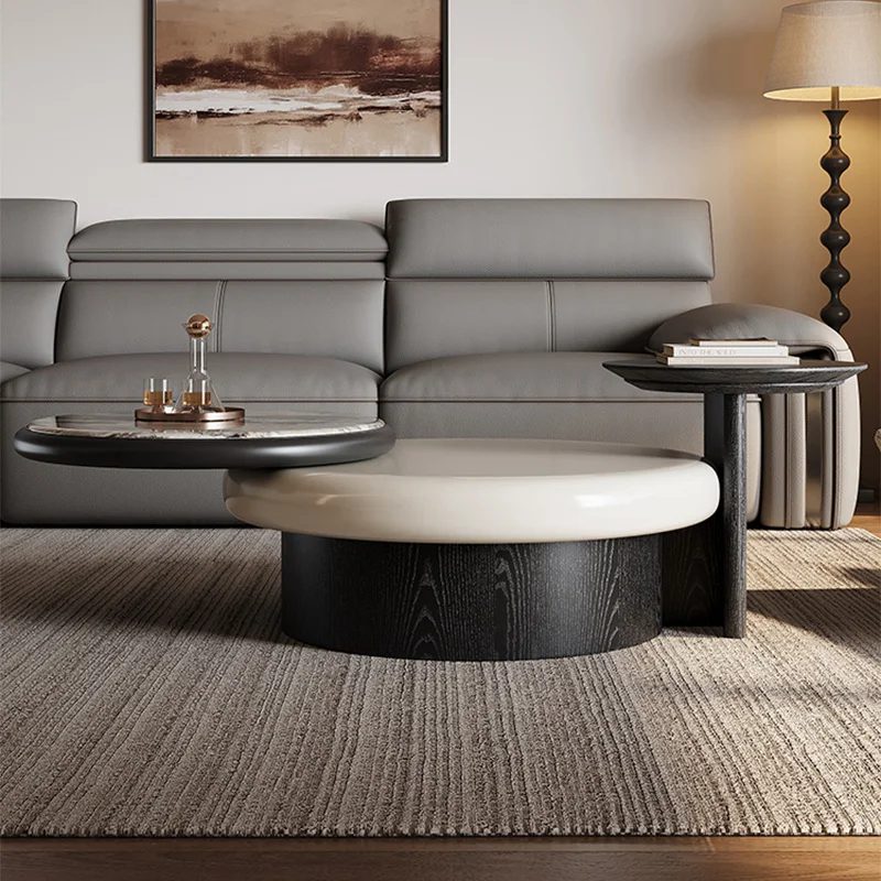 italian style luxury rotating coffee tables modern minimalist round coffee table size combination living room artistic side desk 9