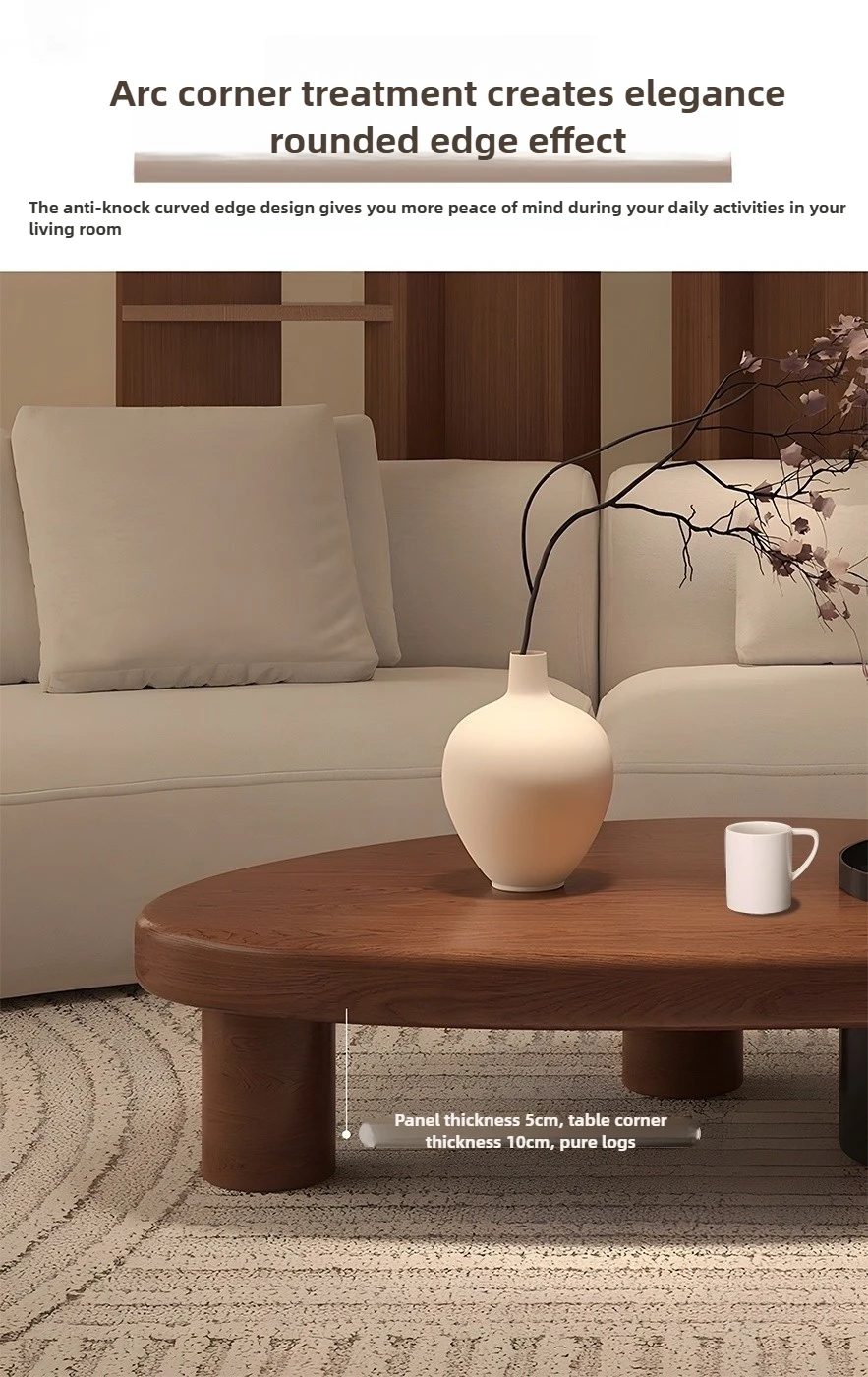 new antique style solid wood tea table, living room, household tea table, small apartment, creative storage, wooden tea table 11