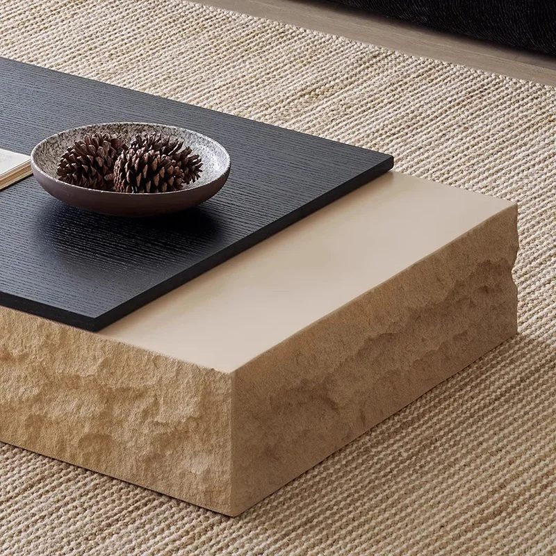 modular luxury coffee table rectangle neutral modern elegant coffee table trendy design living room coffee table furniture 3