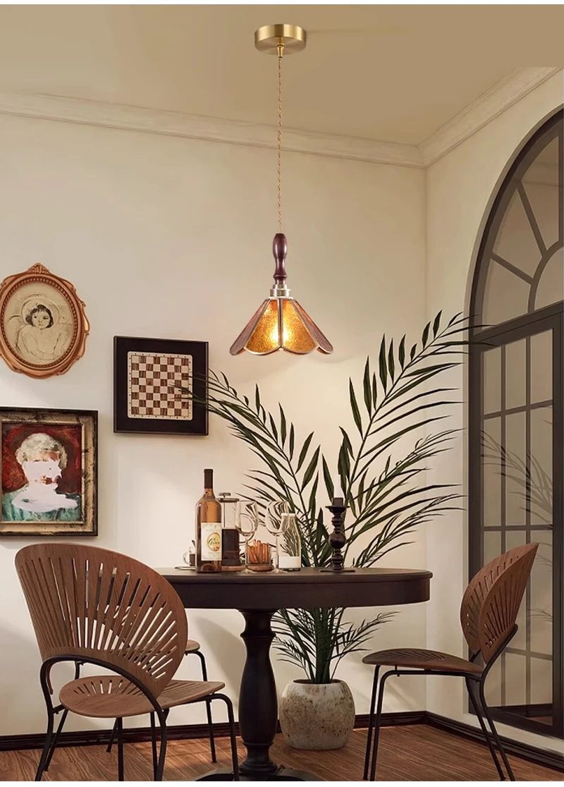 vintage chandelier led ceiling lighting nordic style hanging lamp dining living room home christmas decor pendant light kitchen 12