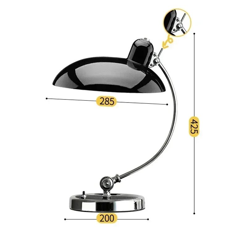 high quality vintage bauhaus table lamp adjustable desk light equal to original 0|