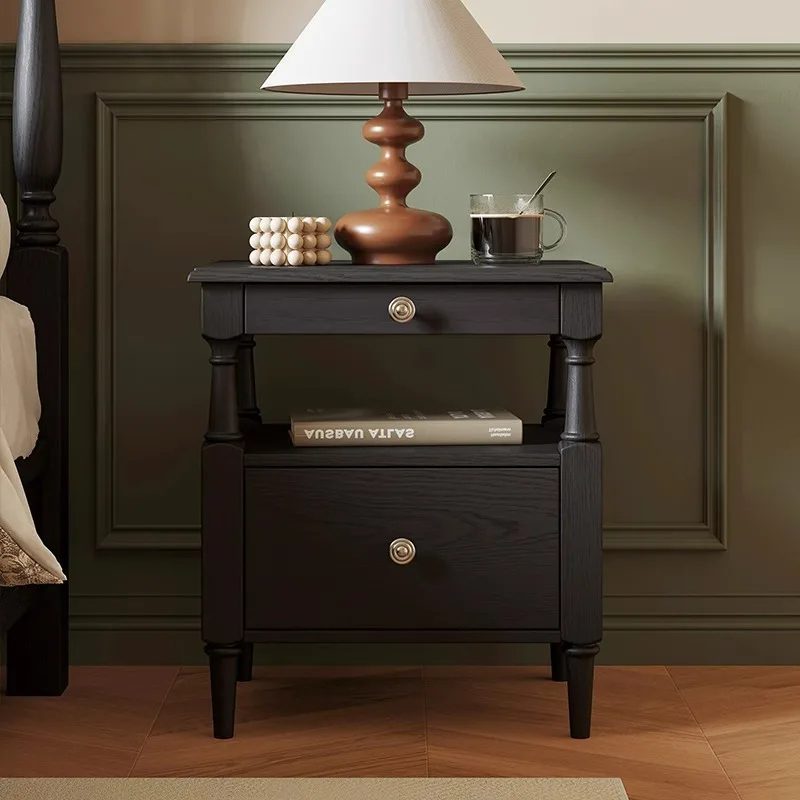 modern solid wood nightstand bedside cabinet with drawer small end table for bedroom furniture and home decoration 2