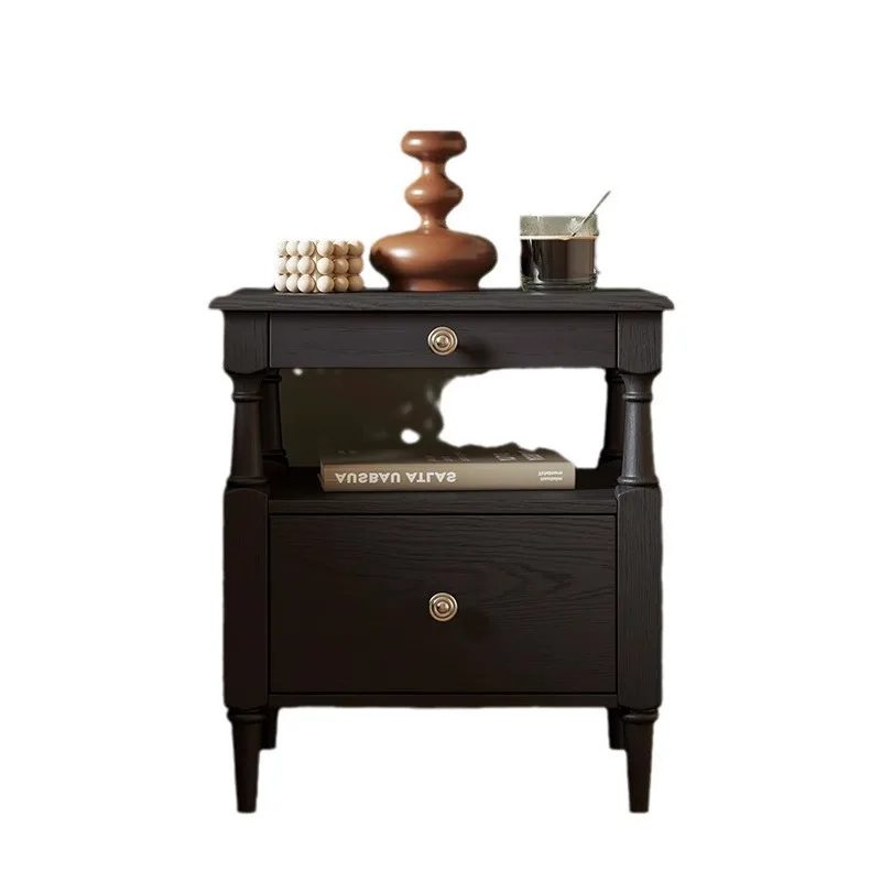 modern solid wood nightstand bedside cabinet with drawer small end table for bedroom furniture and home decoration 3